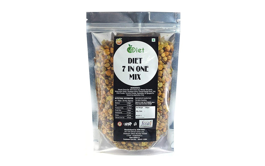 D4Diet 7 in One Mix    Shrink Pack  200 grams